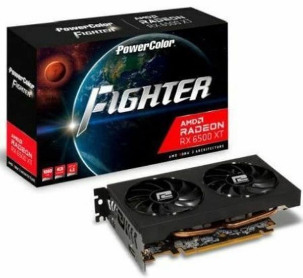 POWERCOLOR AXRX 6500XT 4GBD6-DH/OC GRAPHICS CARD  RX 6500 XT 4 GB GDDR6